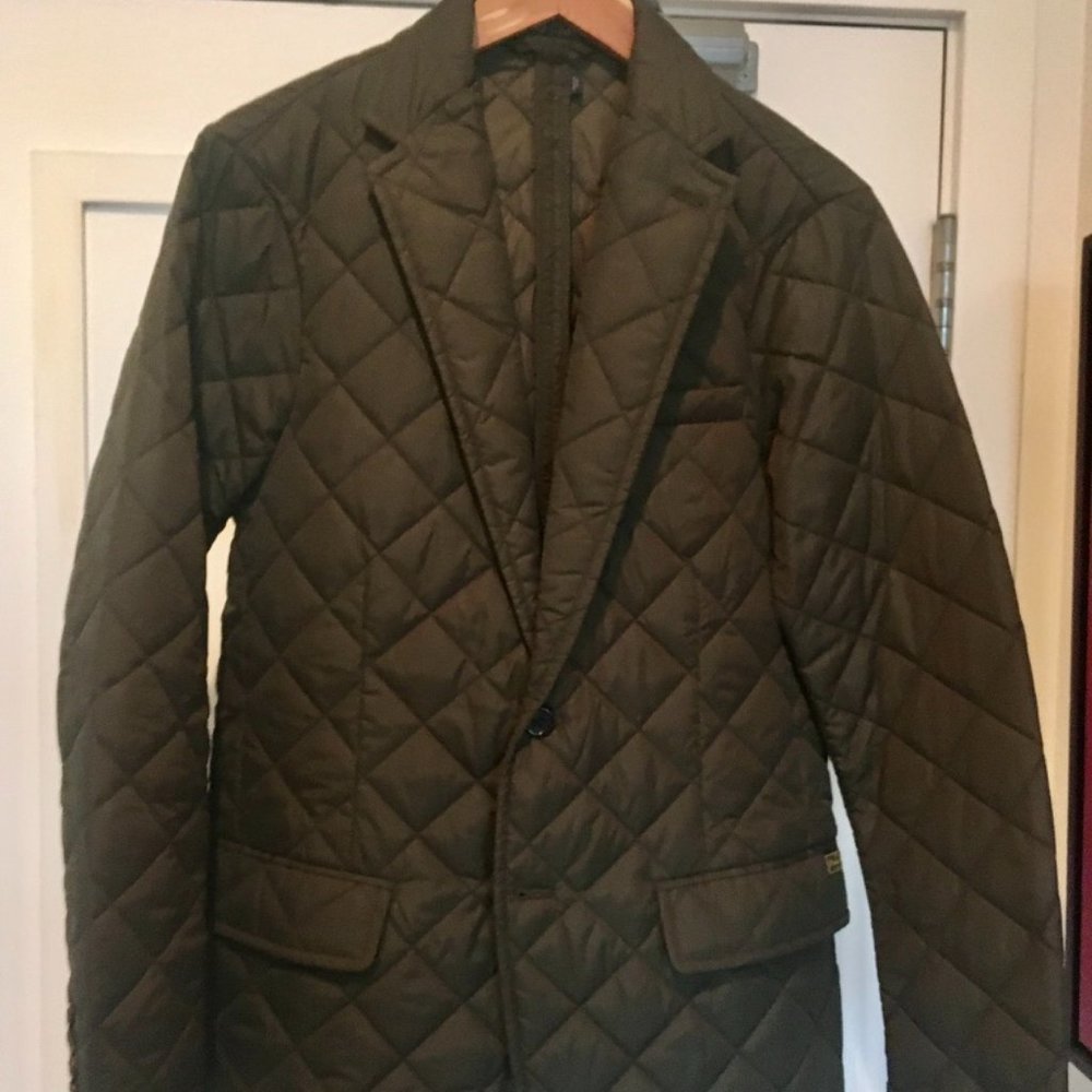 Polo RL & Co. Quilted Nylon Blazer in Olive